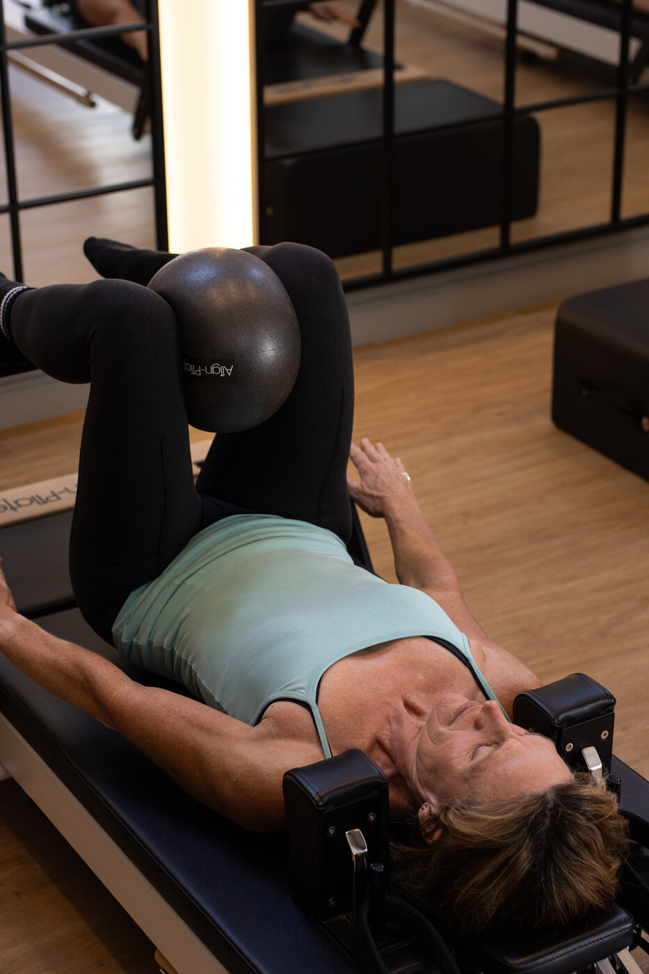 A private Reformer session at EVOLVE